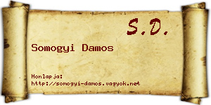 Somogyi Damos névjegykártya